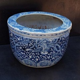 Японская ваза Хибачи, керамика